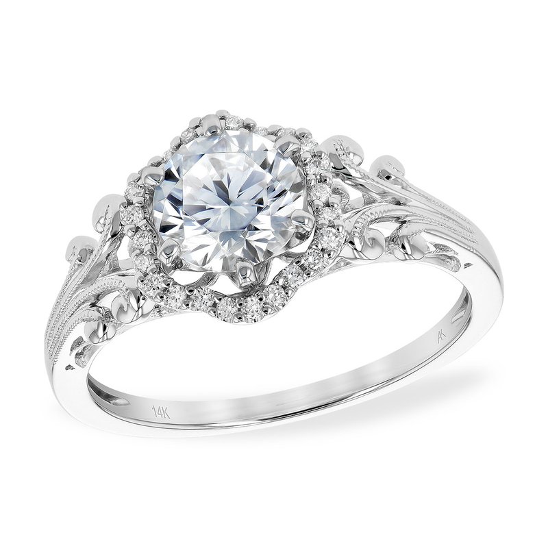 14kt Gold Semi Mount Engagement Ring