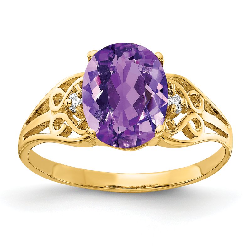 mqyo様 J.F. Kruse Signature Collection 14k 9x7mm Oval Amethyst A