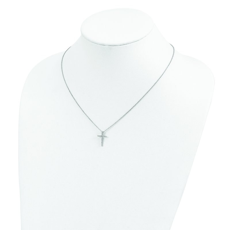 Cheryl M Sterling Silver CZ Paw Necklace Cheryl M Sterling Silver CZ Paw Necklace