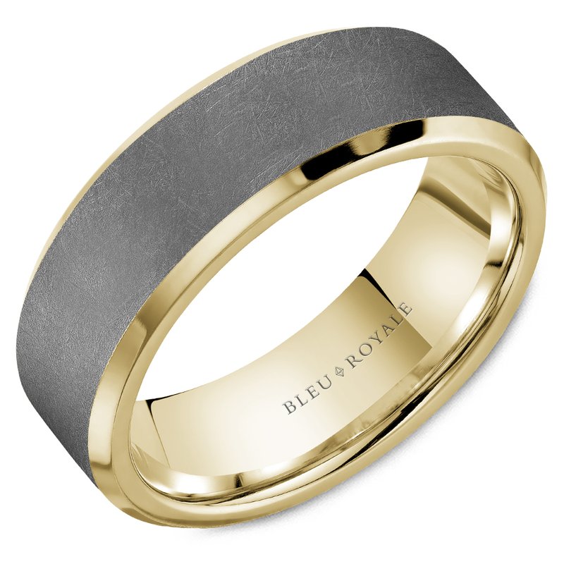 Bleu Royale Wedding Band RYL-182TW75-M10 - Ken K Thompson Bleu Royale Wedding Band RYL-182TW75-M10 - Ken K Thompson