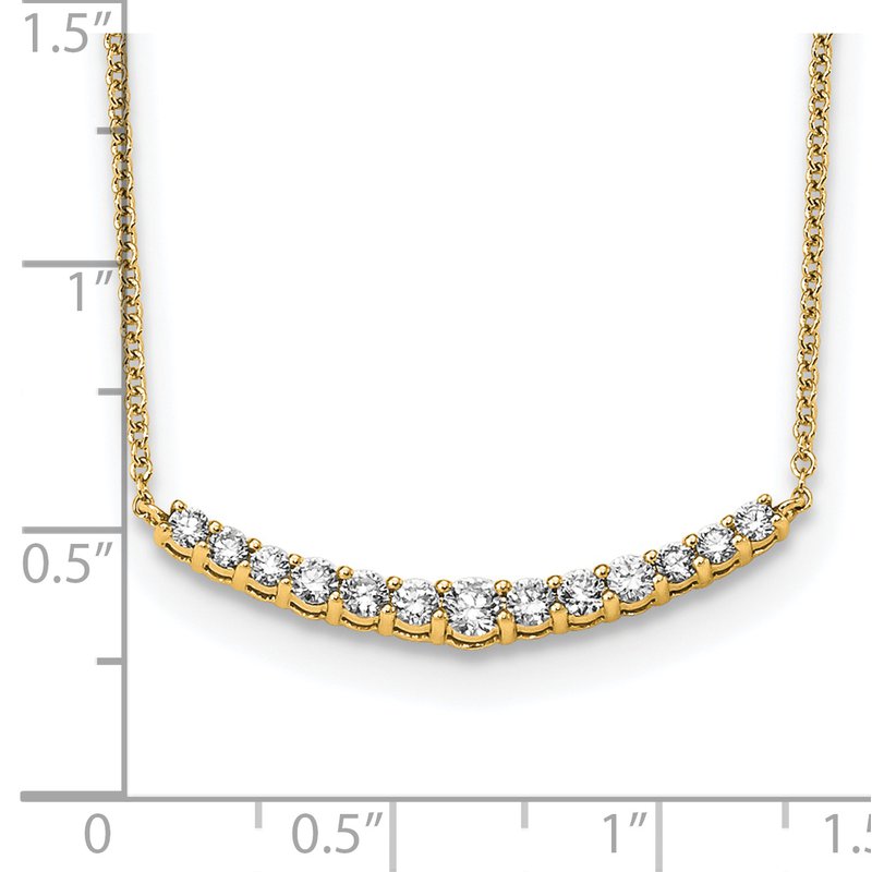 True Origin 14K Rose Gold 1/2 carat Lab Grown Diamond VS+ F+ 18 in ...