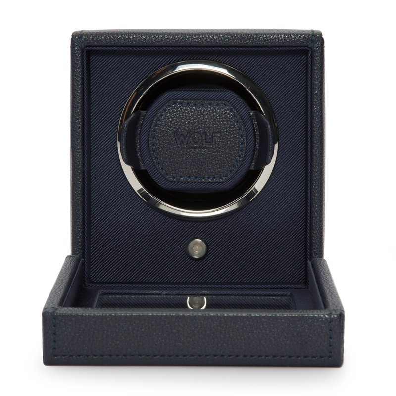 WOLF Cub Single Watch Winder with Cover 461117 - Kettermans Jewelers