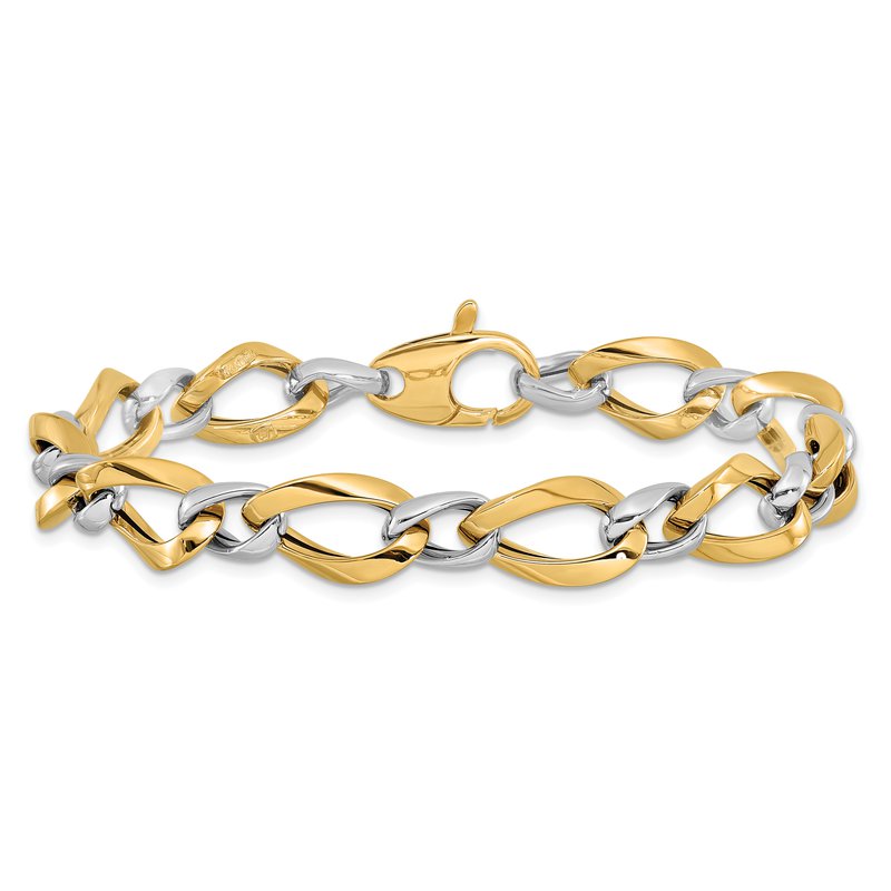 Leslieページ Leslie's 14K Polished Fancy Link Bracelet LF278 - J.L.