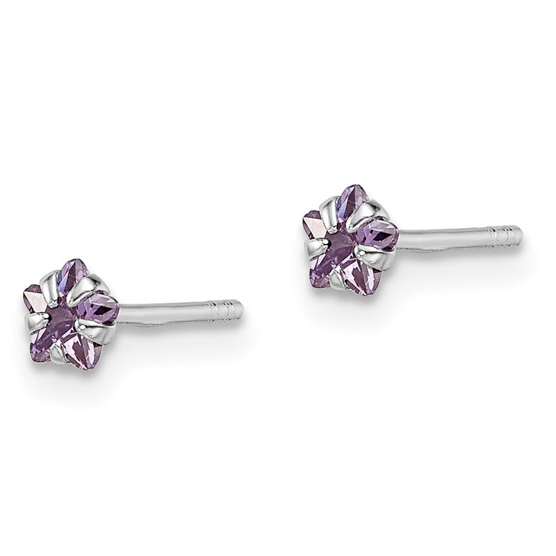Sterling Silver Madi K Enameled Children's Pink Bow Post Earrings Sterling Silver Madi K Enameled Children's Pink Bow Post Earrings