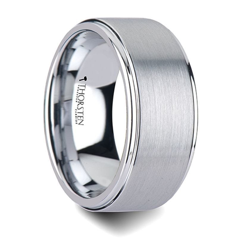 Thorsten OPTIMUS Raised Center with Brush Finish Tungsten Ring - 4mm - 12mm Thorsten OPTIMUS Raised Center with Brush Finish Tungsten Ring - 4mm - 12mm