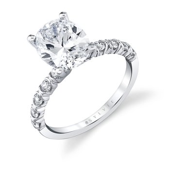 Oval Cut Classic Engagement Ring - Teddi S2359-039A4W30O