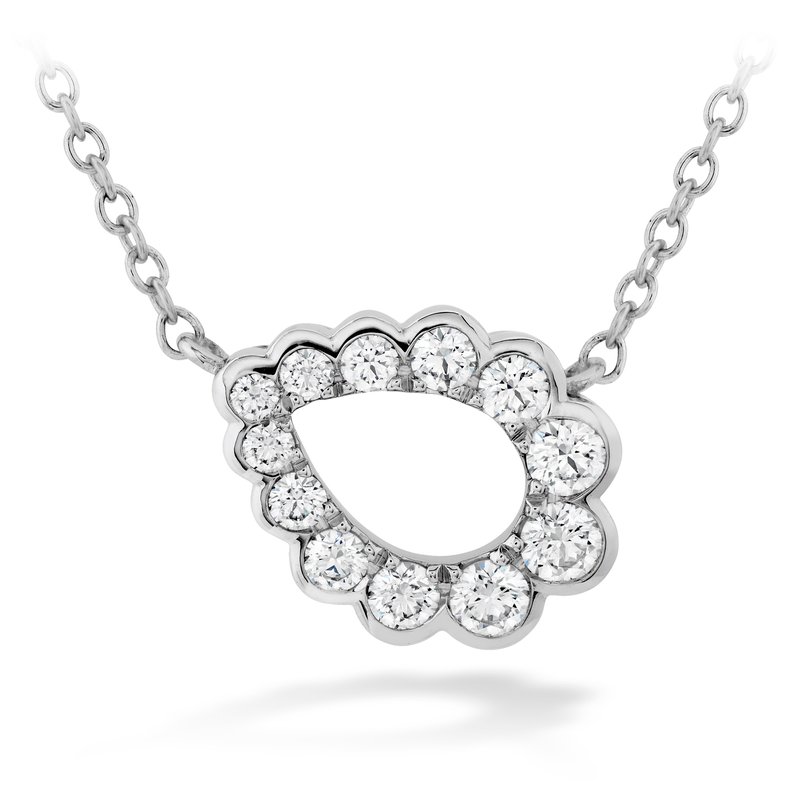 y2k Explosion Within ネックレスハードコア Whannell Hearts On Fire Aerial Regal Scroll Teardrop Necklace AERREGSCLTRN
