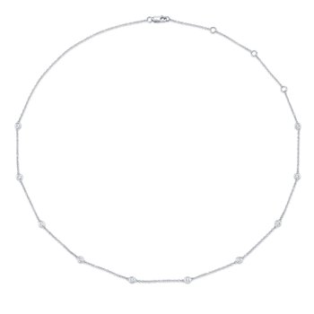 0.28CT 14K W/G 18" DIAMONDS BY THE YARD CHAIN SC22003837