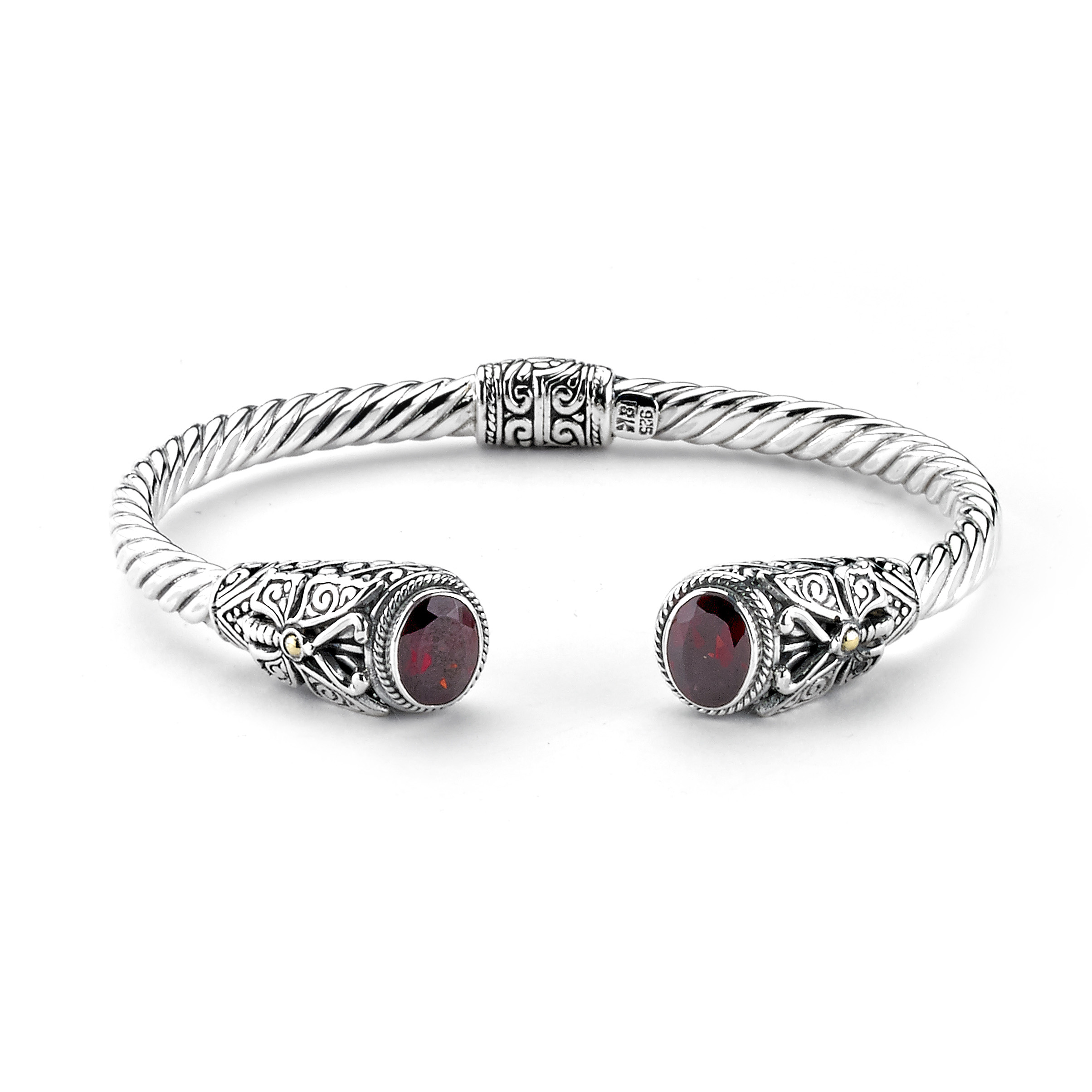 アクセサリー LET IT BE Stamped & Twisted Bangle SV925 Samuel B STERLING SILVER/18K BUTTERFLY TWISTED CABLE BANGLE W