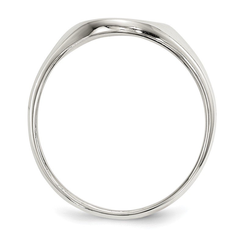 Quality Gold Sterling Silver 13x10mm Closed Back Signet Ring