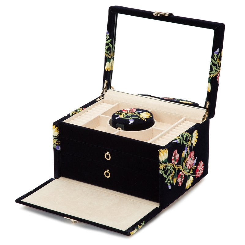 WOLF 315124 London Medium Jewelry Box, Ice On  Wolf Jewelry Boxes WOLF London Large Jewelry Box