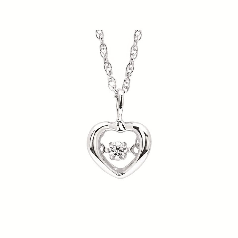 Sterling Silver .05 CTW Diamond Heart 18 Sterling Silver .05 CTW Diamond Heart 18