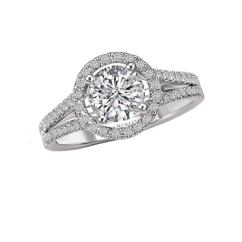 Romance Split Shank Semi-Mount Diamond Ring 117073-100