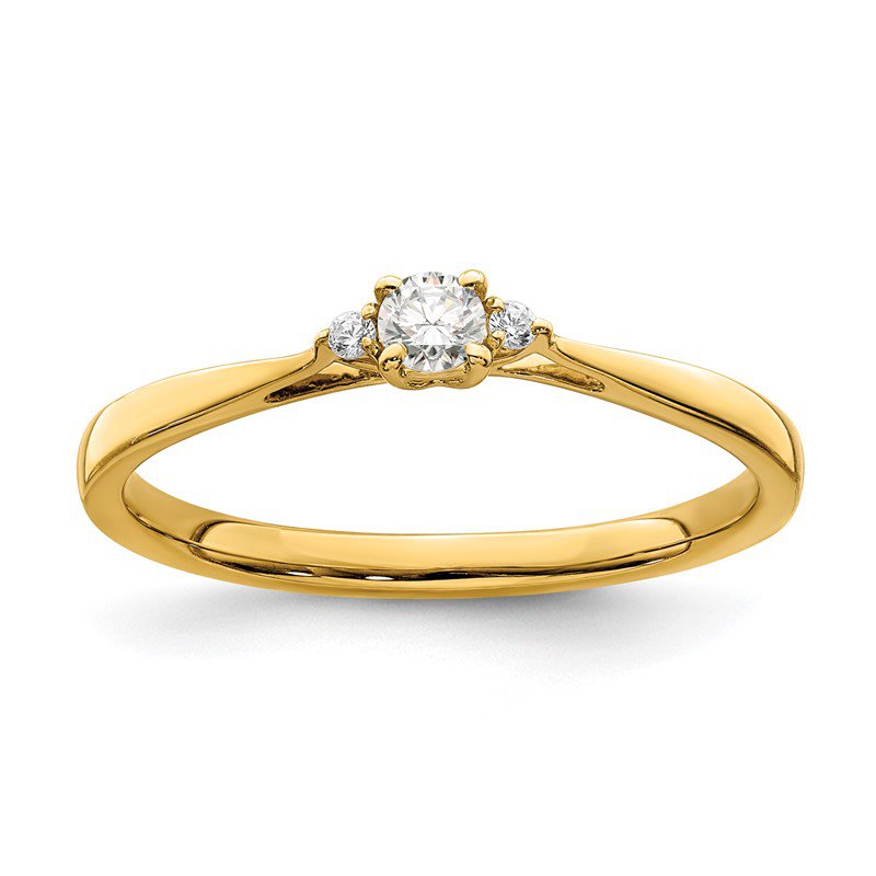 14k Yellow Gold First Promise Lab Grown Diamond VS/SI FGH Petite Engagement Ring 14k Yellow Gold First Promise Lab Grown Diamond VS/SI FGH Petite Engagement Ring