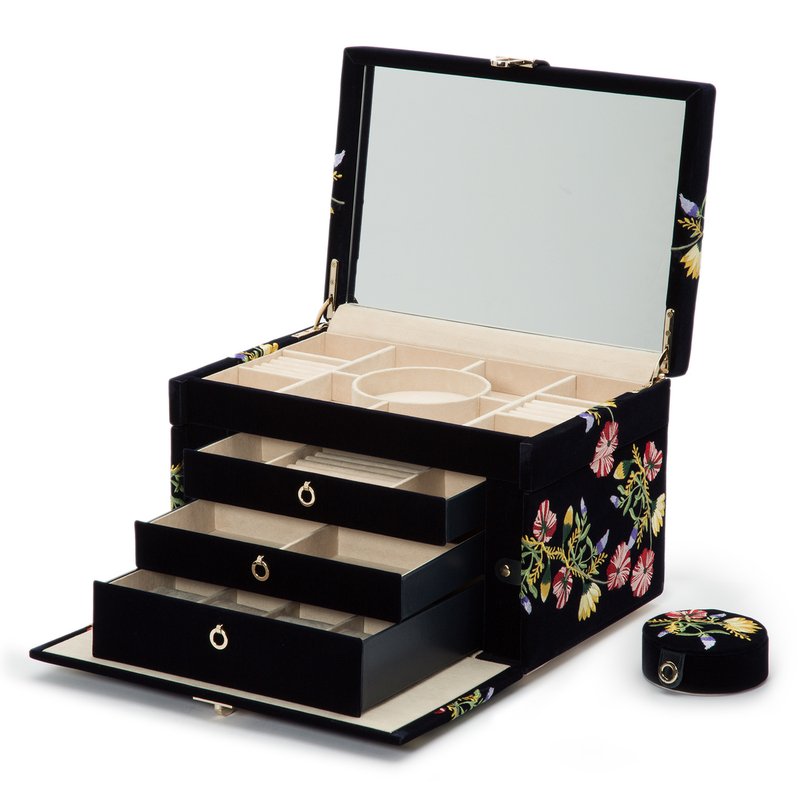 【WOLF】Zoe Portfolio Floral ジュエリーケース WOLF Zoe Large Jewelry Box 393016 - The Diamond Family