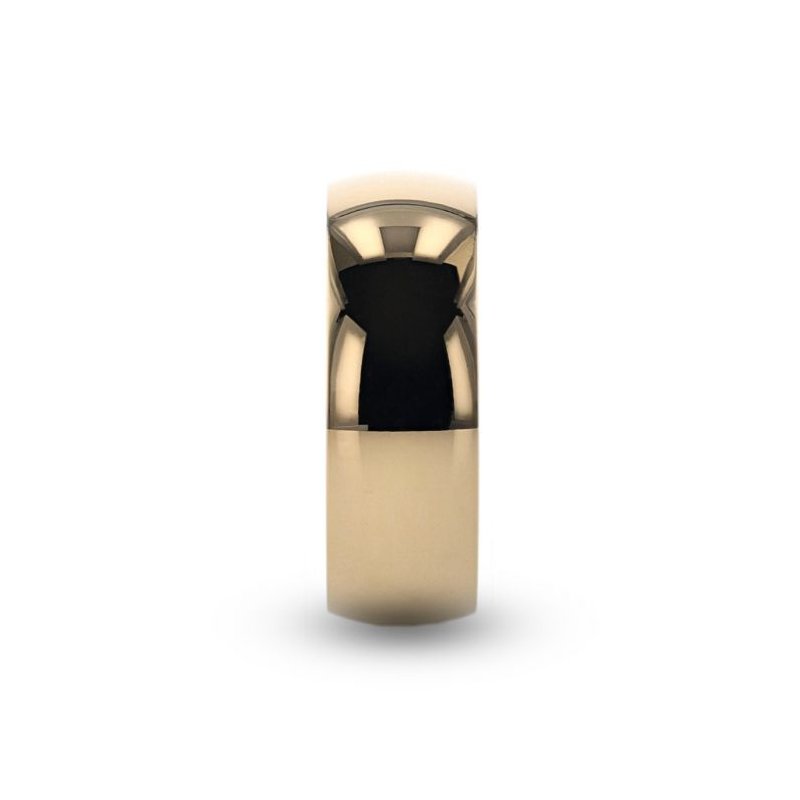 Thorsten VANNA Traditional Domed Gold Plated Titanium Wedding Ring - 8mm Thorsten VANNA Traditional Domed Gold Plated Titanium Wedding Ring - 8mm