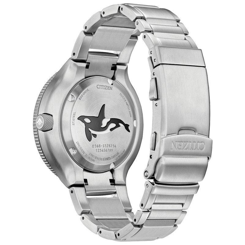 Eco Drive Promaster Eco Orca Mens Stainless Steel