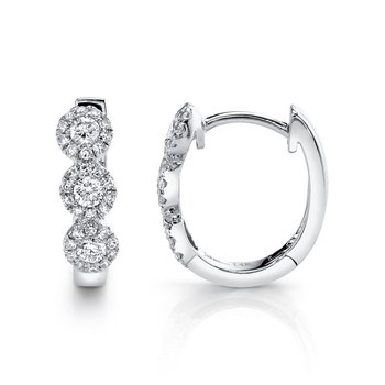 0.37CT 14K W/G DIAMOND HUGGIE EARRING SC55002490