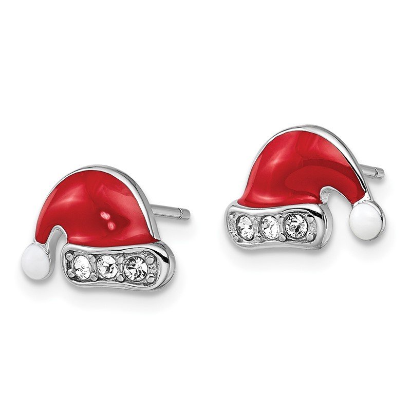Sterling Silver Madi K Enameled Children's Red Lady Bug Post Earrings Sterling Silver Madi K Enameled Children's Red Lady Bug Post Earrings