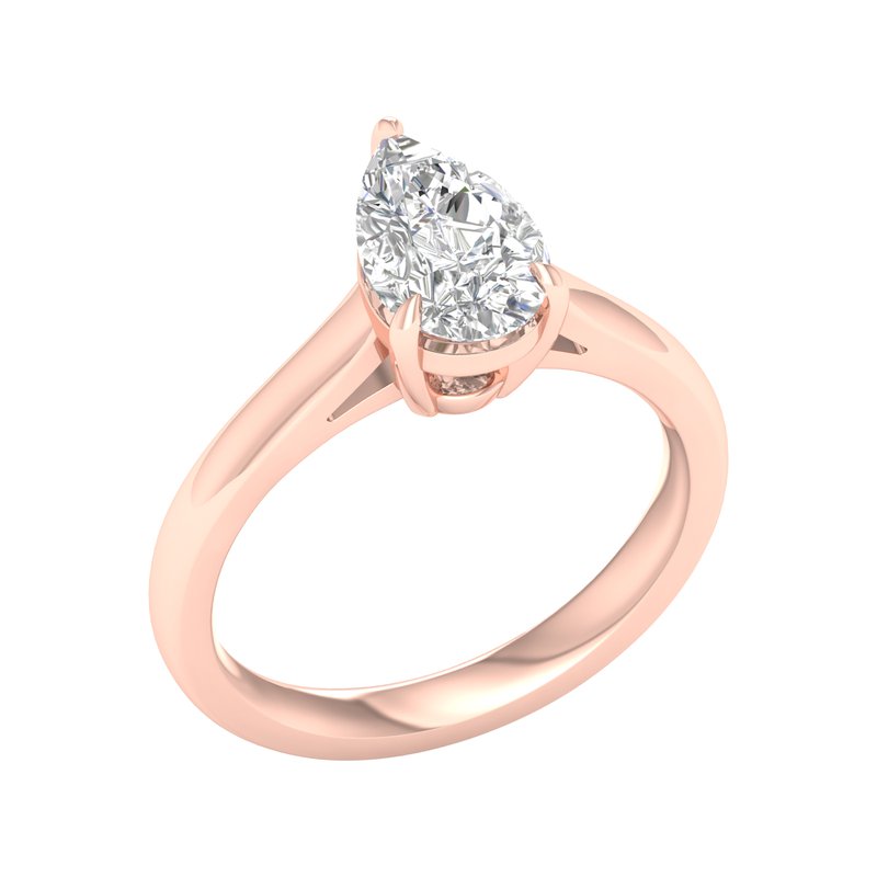 Revelation Solitaire Ring (Pear) LRS04147 - Miska Jewelers