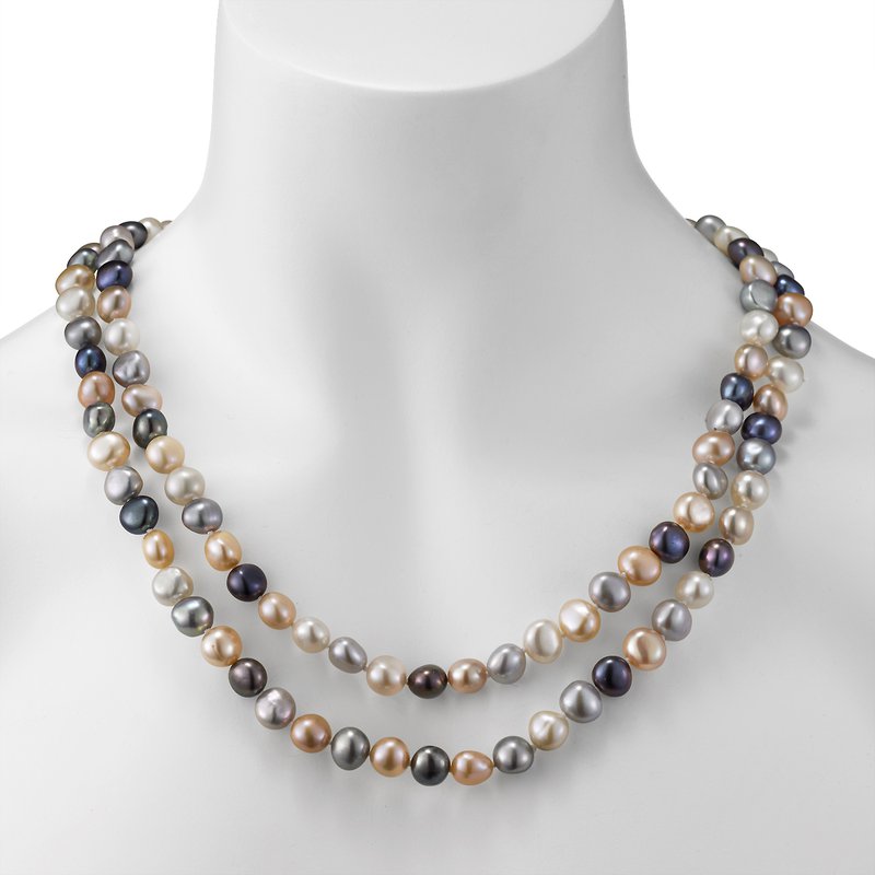 Multicolor Baroque Pearl Necklace N8590BQBMP - Mastoloni Pearls