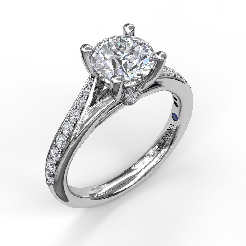 Designer Split Band Engagement Ring S3593 Fana