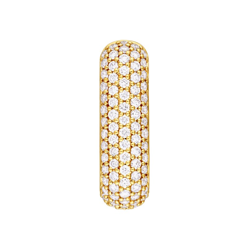 Midas Chain 5 Row Pave Diamond Paper Clip Earrings (1-1/2tcw