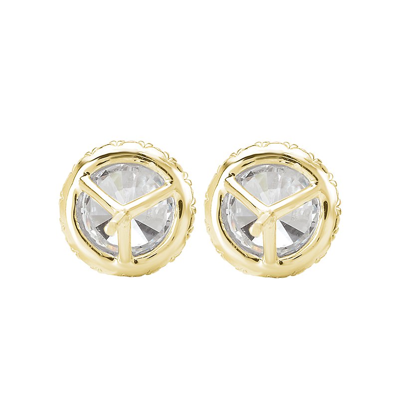 Women's 14k Yellow selling Gold Earrings with Sy