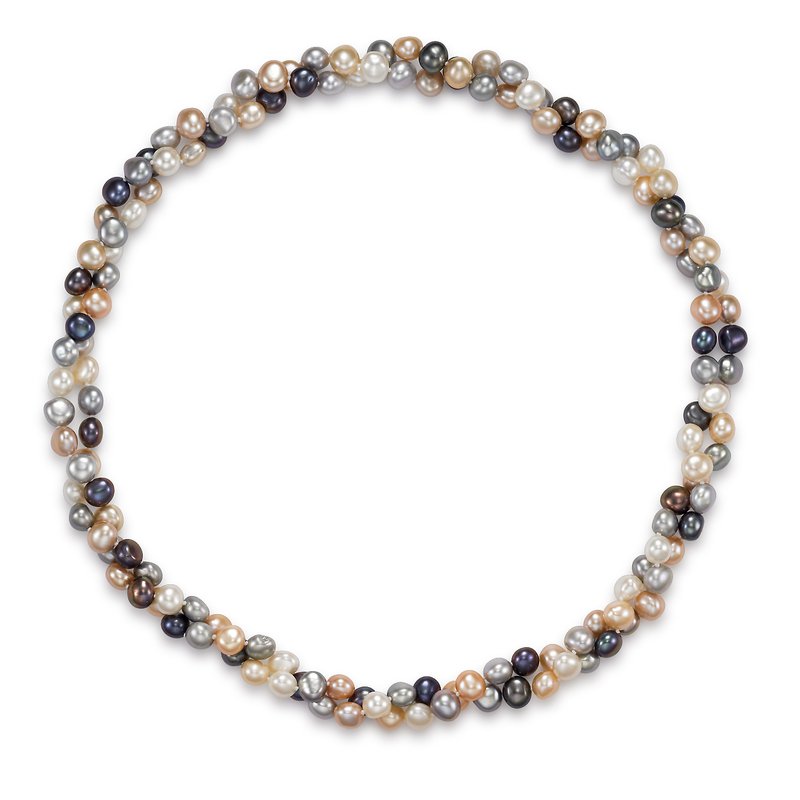 Multicolor Baroque Pearl Necklace N8590BQBMP - Mastoloni Pearls