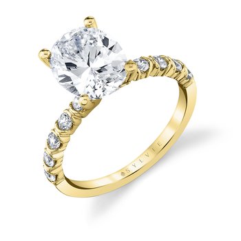 Oval Cut Classic Engagement Ring - Teddi S2359-039A4W30O