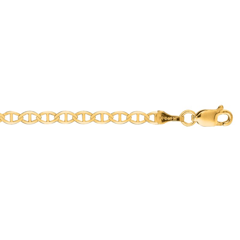 Royal Chain Royal Chain 10K Gold 3.2mm Mariner Chain 080M-20 - Windy City Diamonds