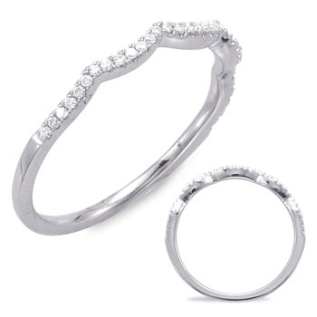 サルページ ウェディングシリーズ S. Kashi Bridal White Gold Matching Band EN7371-BWG - Govind