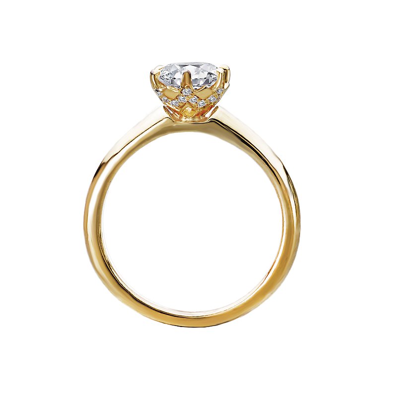 Romance Sapphire and Diamond Semi-Mount Ring 119268-RD100K