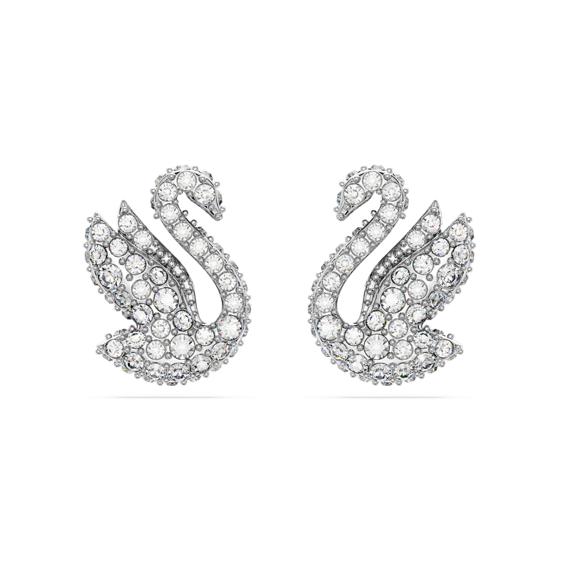 Swarovski Swarovski Iconic Swan stud earrings, Swan, White