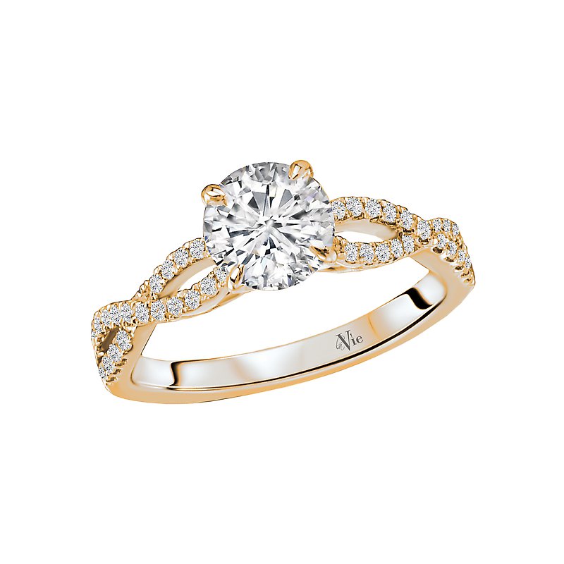 Lavie Braided Shank Semi-Mount Diamond Ring 115302-100 - KIM