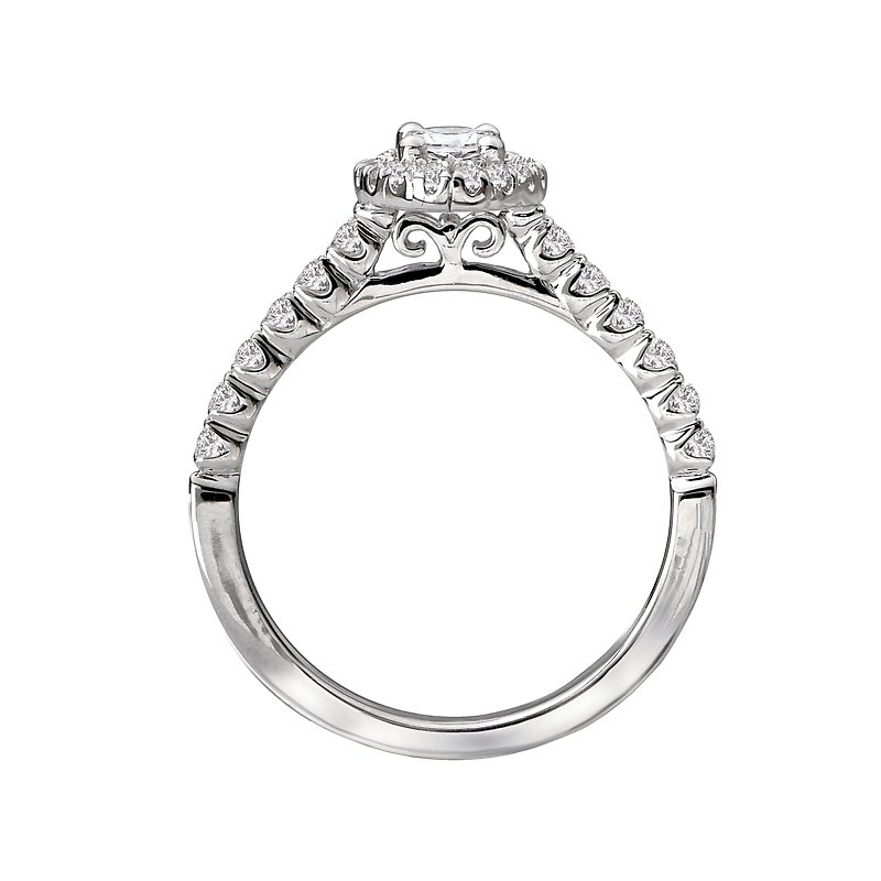 Halo Semi-Mount Diamond Ring