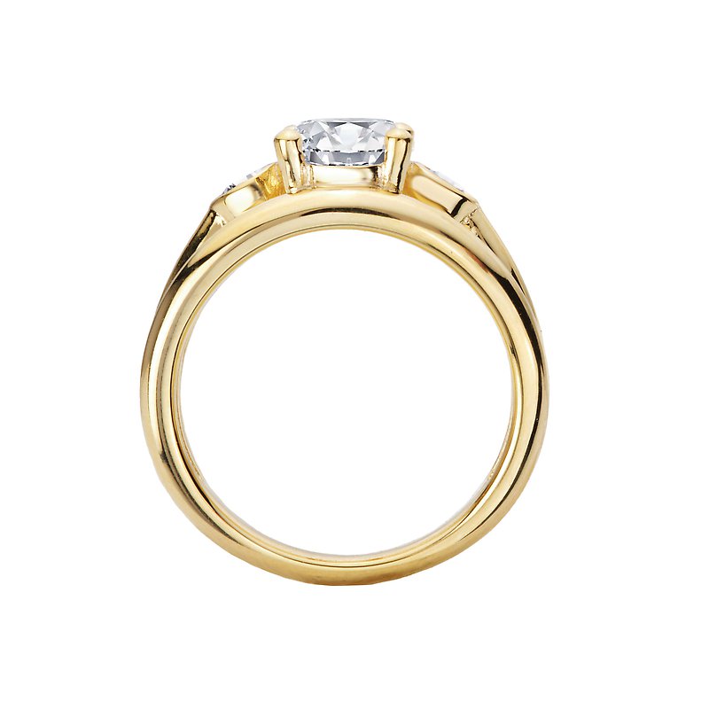 Romance 3 Row Shank Semi-Mount Diamond Ring 160280-OV200Y