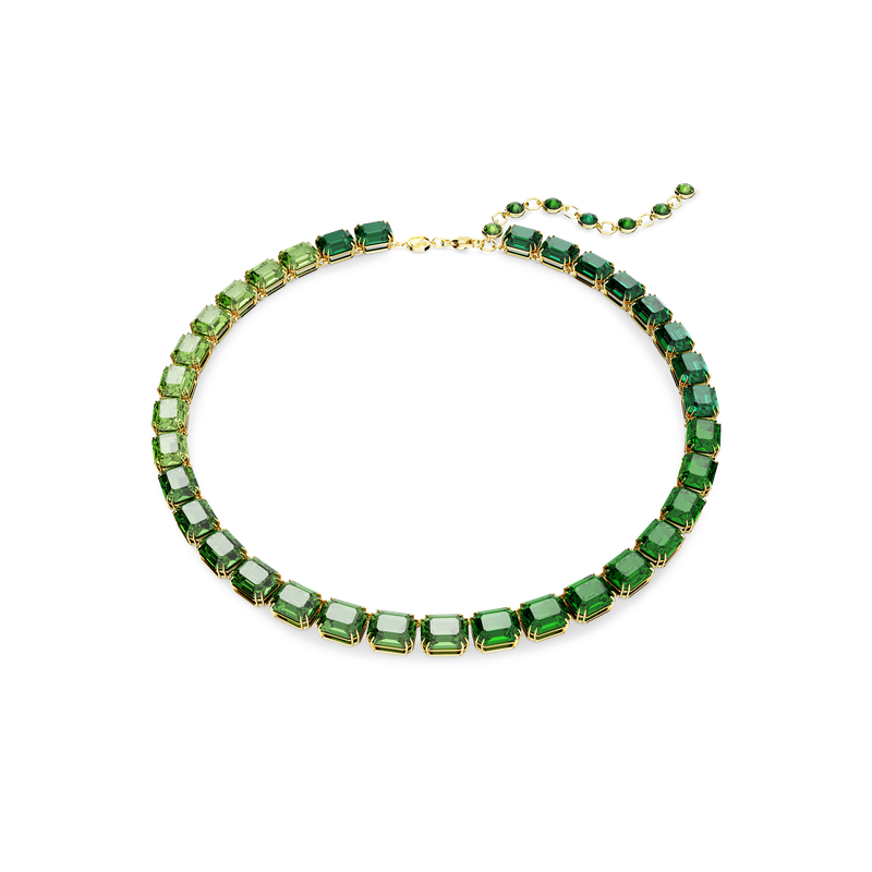 Swarovski Millenia Tennis necklace, Octagon cut, Color gradient