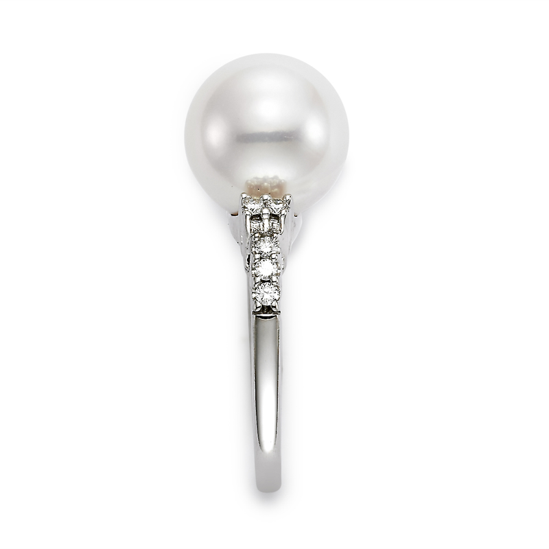 Black Tahitian Pearl Ring R2876 - Mastoloni Pearls