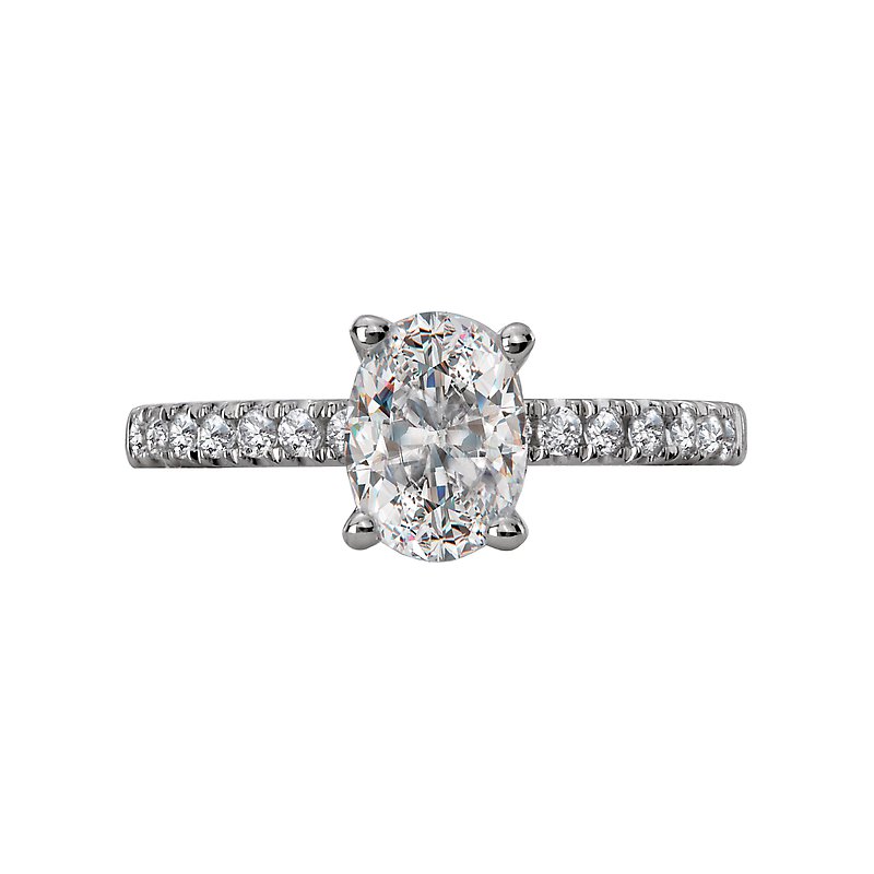 Romance Diamond Semi-mount Engagement Ring 117906-OV100K Romance Diamond Semi-mount Engagement Ring 117906-OV100K