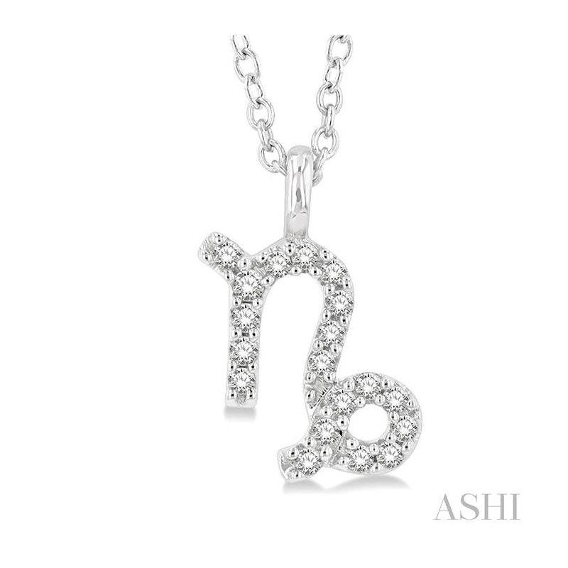 Capricorn Zodiac Diamond Pendant