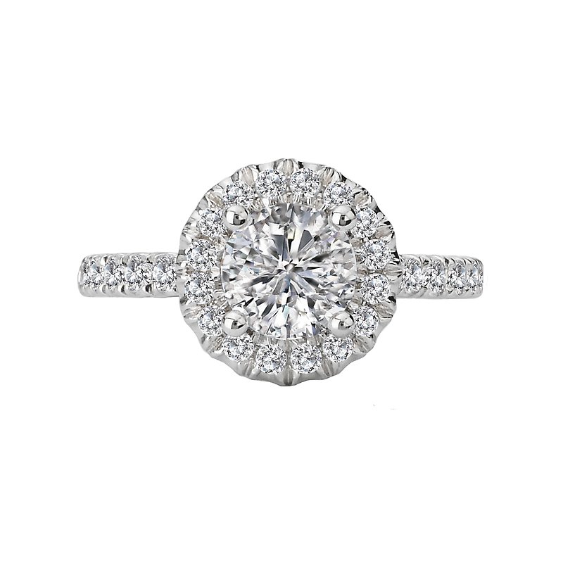 Romance Classic Semi-Mount Diamond Ring 117923-SYK - Mann's