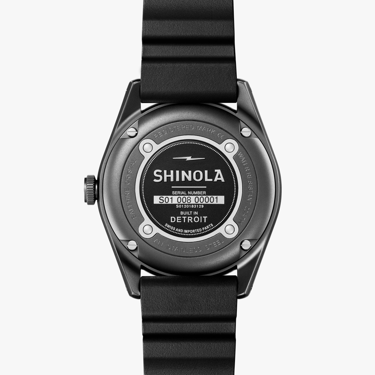 s.de.shinoさん1-26-3 Shinola THE BRAKEMAN CHRONO Black PVD Steel 46mm Leather Quartz