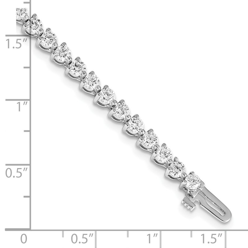 Quality Gold 14k White Gold Complete 4.73 carat Round A