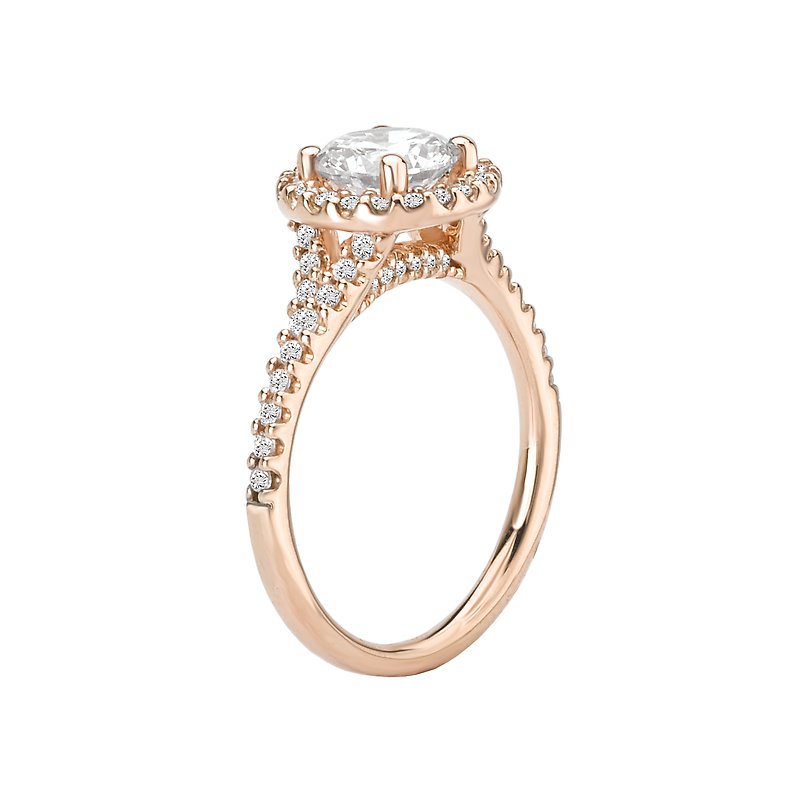 Romance Halo Semi-Mount Diamond Ring 117496-100RK - AmRheins.com