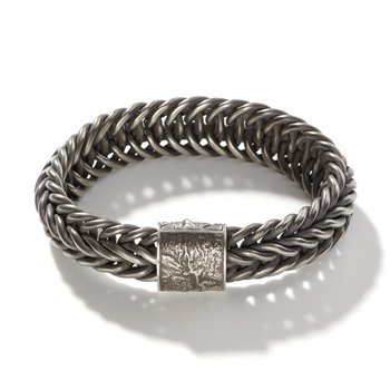 ルビゾイのブレス JOHN HARDY Kami Chain Bracelet, Dark Silver, 15MM BU900609