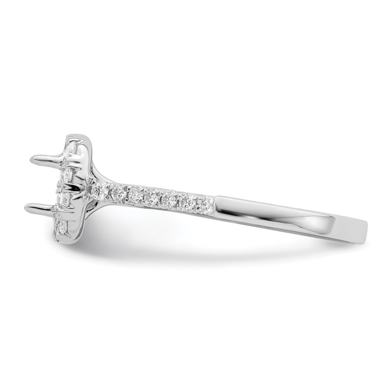 True Origin 14K White Gold 1/2 carat Lab Grown Diamond VS+ F+ Semi ...