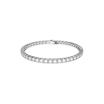 ブレスレット SWAROVSKI Matrix Tennis Gold Tone Bracelet S 5657665 Matrix Tennis bracelet, Round cut, White, Gold-tone plated