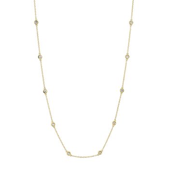 0.28CT 14K Y/G 18" DIAMONDS BY THE YARD CHAIN SC22003838