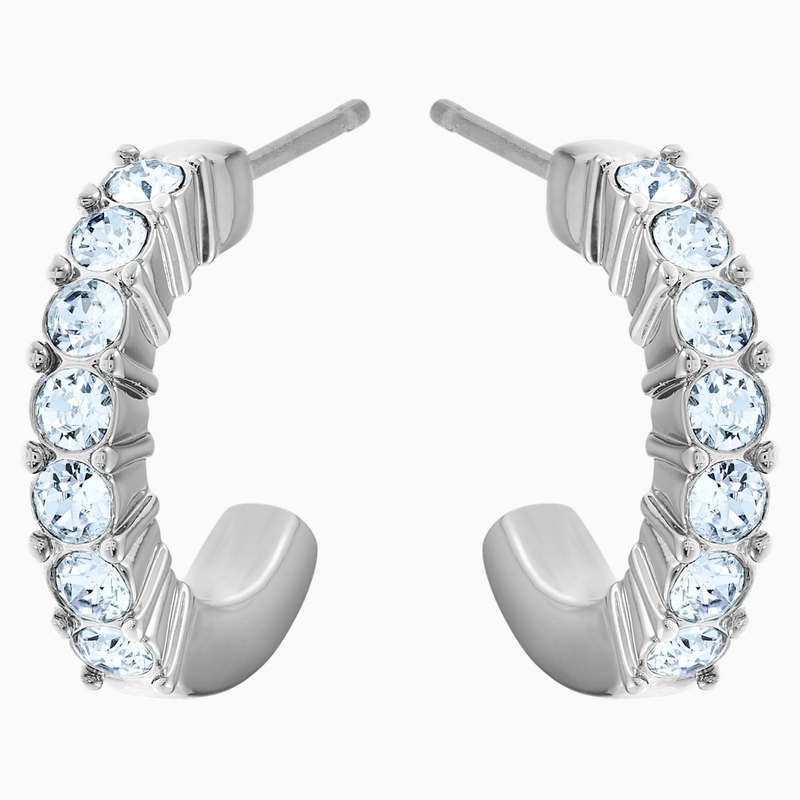 Swarovski mini hoop pierced earrings discount